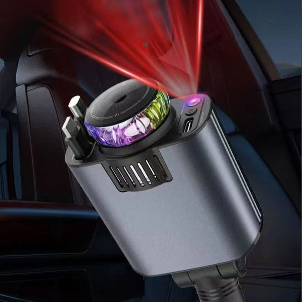 For Relaxing Mood 45W Car Charger Retractable Car Charger Integrated Aroma System Celestial Projection Multi-device Support
